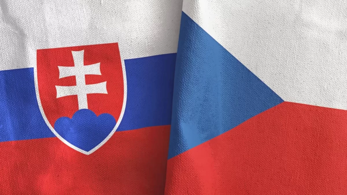 Dvě vlajky – české a slovenské