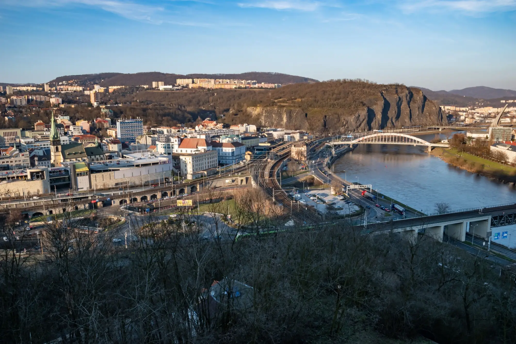 Pohled na Ústí nad Labem