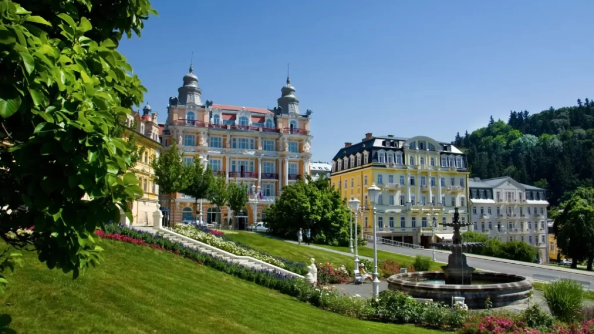 Lázeňský park v Mariánských Lázních