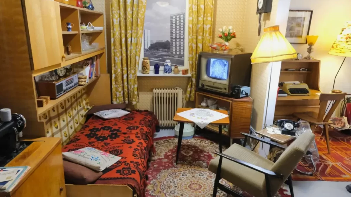 Interiér bytu za socialismu