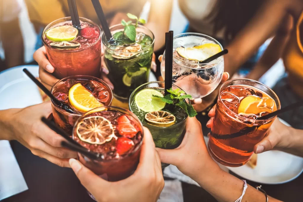 alkohol, párty, drinky