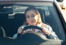 žena za volantem