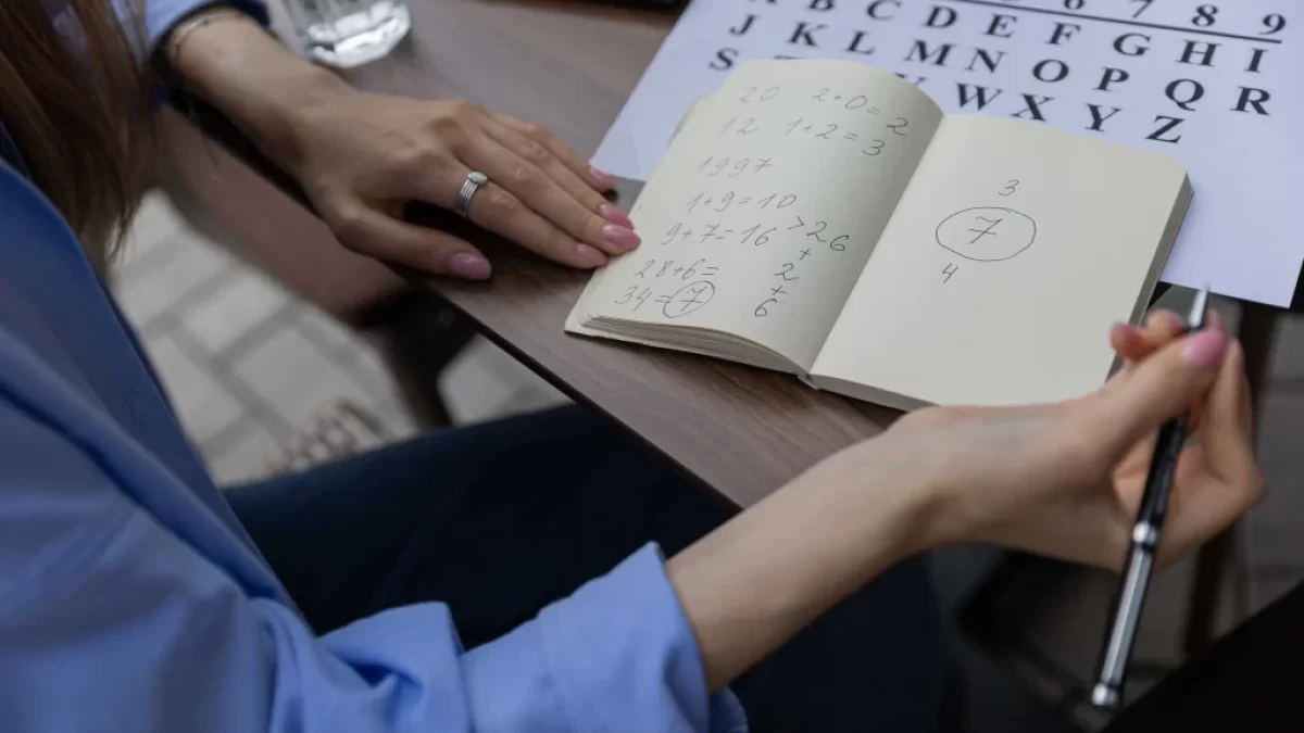 numeroložka zapisuje čísla