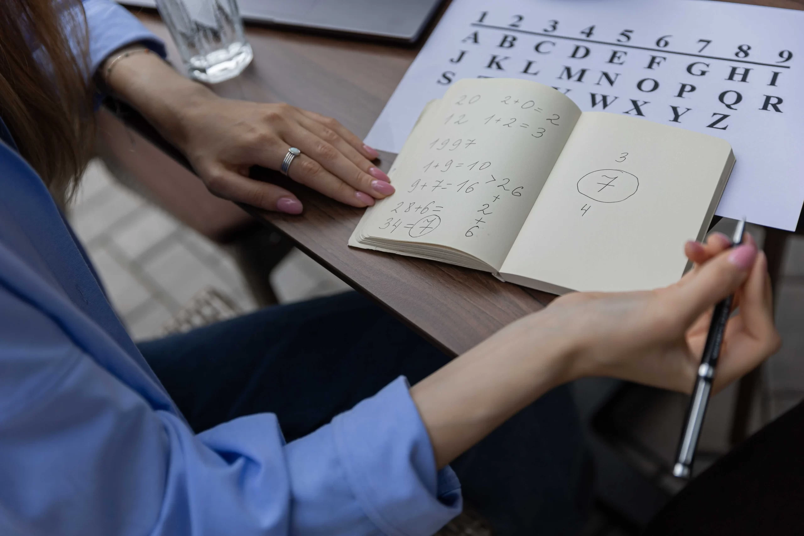 numeroložka zapisuje čísla
