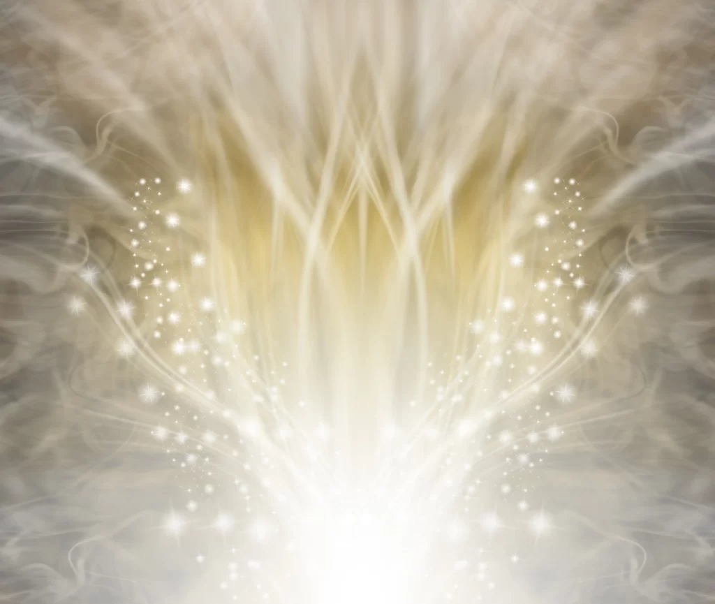 Ne každý věří na magickou sílu andělských čísel. Zdroj: Shutterstock - ByznysDeník Světle bíle a žlutě zářící paprsky.