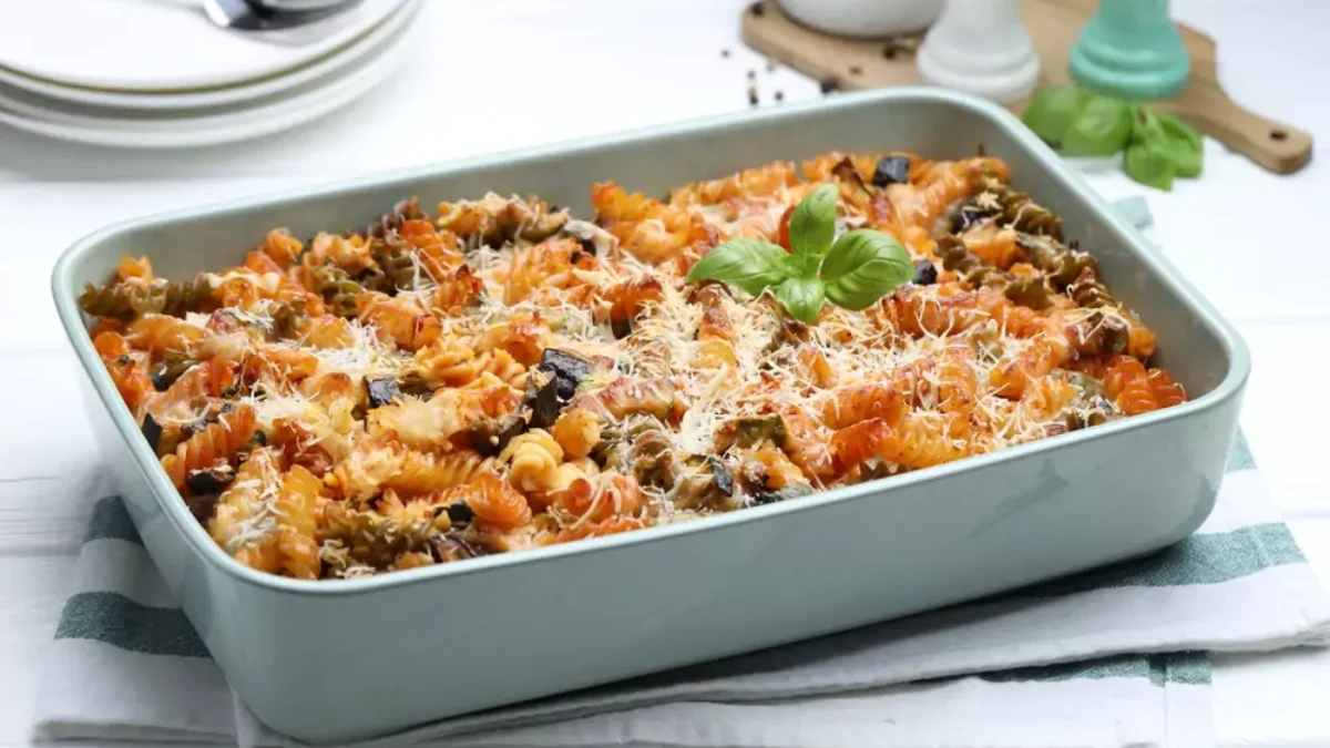 plech zapečených těstovin