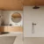 Otevřená minimalistická koupelna