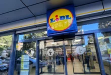 Dveře prodejny Lidlu