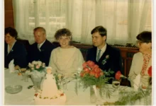 Manželský pár na svatbě