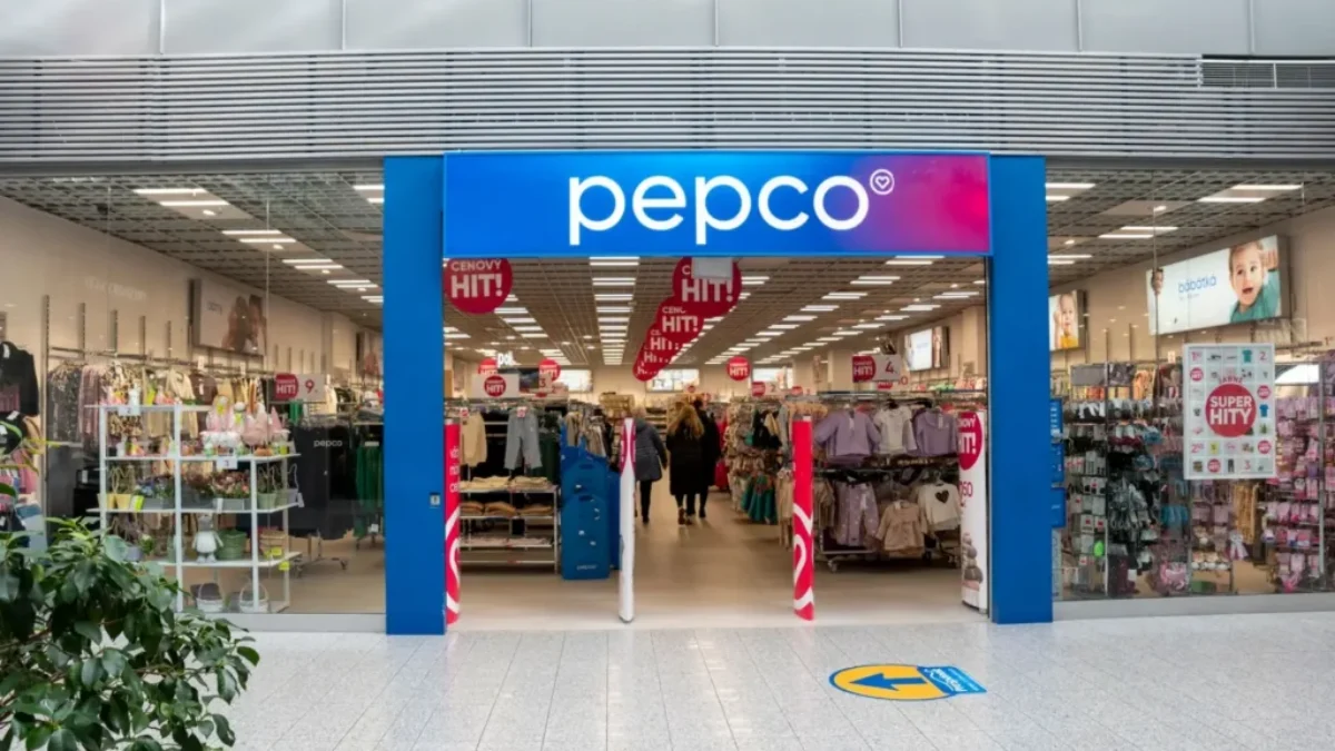 Pohled na vstup do prodejny Pepco