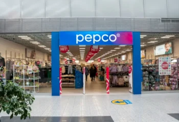 Pohled na vstup do prodejny Pepco