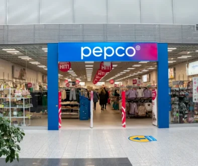 Pohled na vstup do prodejny Pepco
