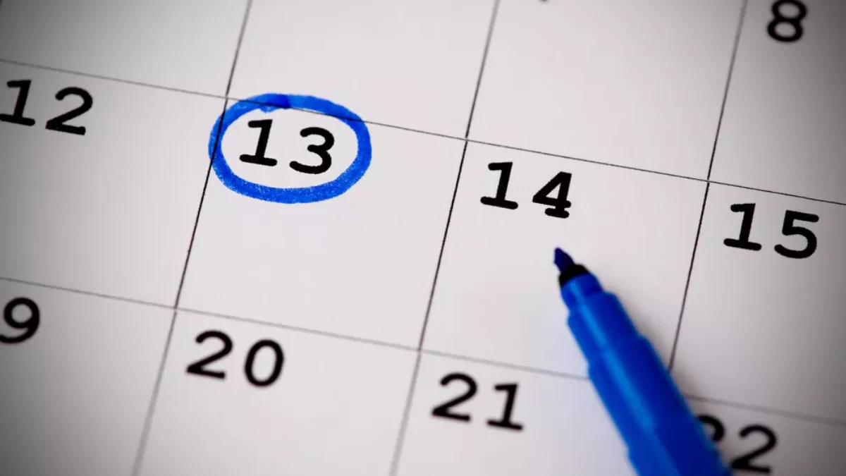 13. zakroužkovaného v kalendáři