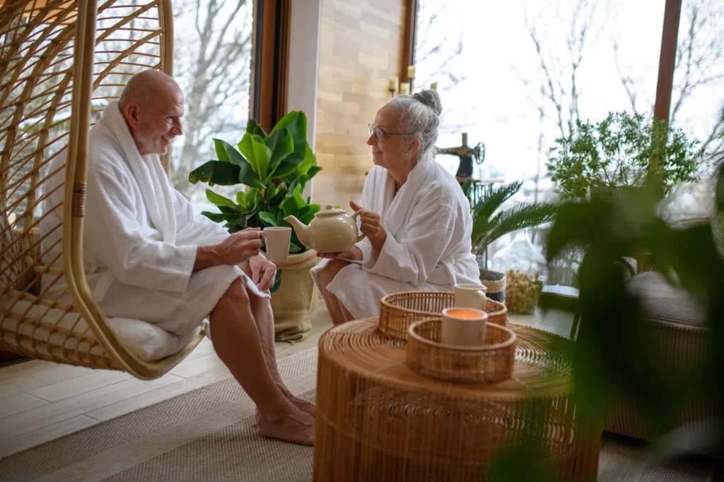 Senioři v lázních