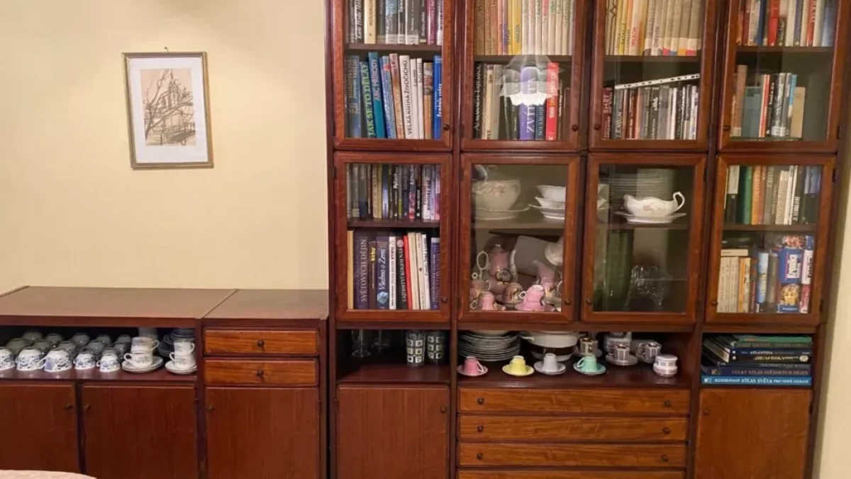 retro obývací stěna